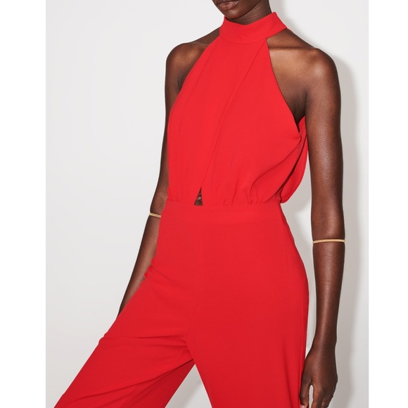 Zara LONG HALTER JUMPSUIT - Picture 2 of 8
